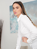 Secretary with a fit body finally unveils her small fuckable booty