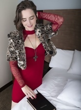 Sexy nude girl shows hairy armpits and bush on her pussy