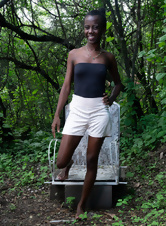 Hairy Ebony Mature Outdoor Nude Gallery
