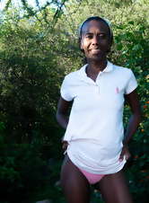 Skinny Ebony Hairy Outdoor Nude Gallery