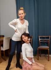 Milf And Babe Discipline Tease Roleplay Pics